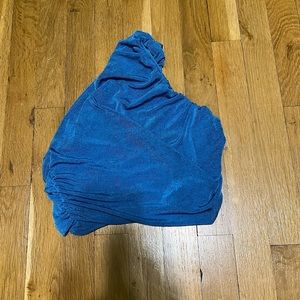 Ruched one shoulder crop top